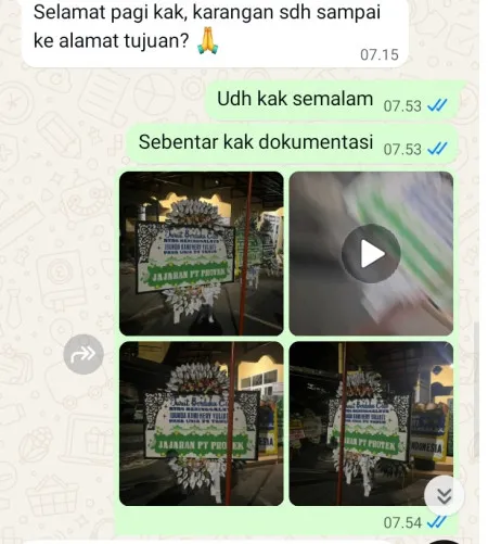 Pengiriman Papan Bunga Selamat Bulusan Karangdowo