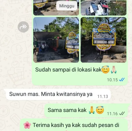 Pengiriman Papan Bunga Duka Bulusan Karangdowo