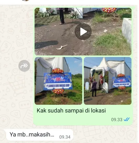 Pengiriman Karangan Bunga Bulusan Karangdowo
