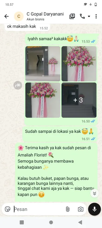 Pengiriman Karangan Bunga Bulusan Karangdowo